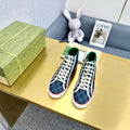 GUCCI TENNIS 1977 HIGH-TOP TRAINER INDIGO CANVAS
