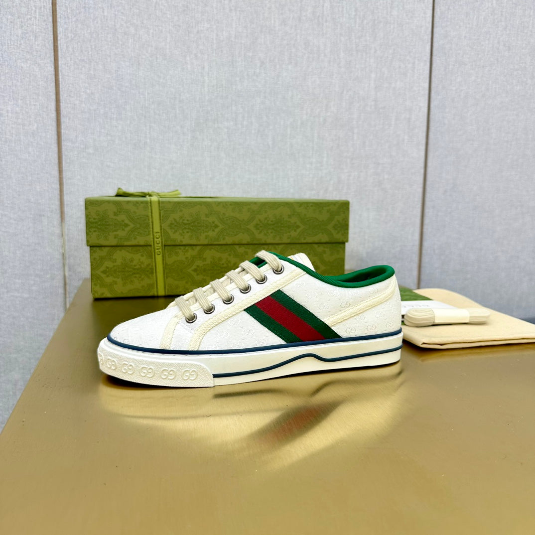 GUCCI TENNIS 1977 TRAINER WHITE CANVAS
