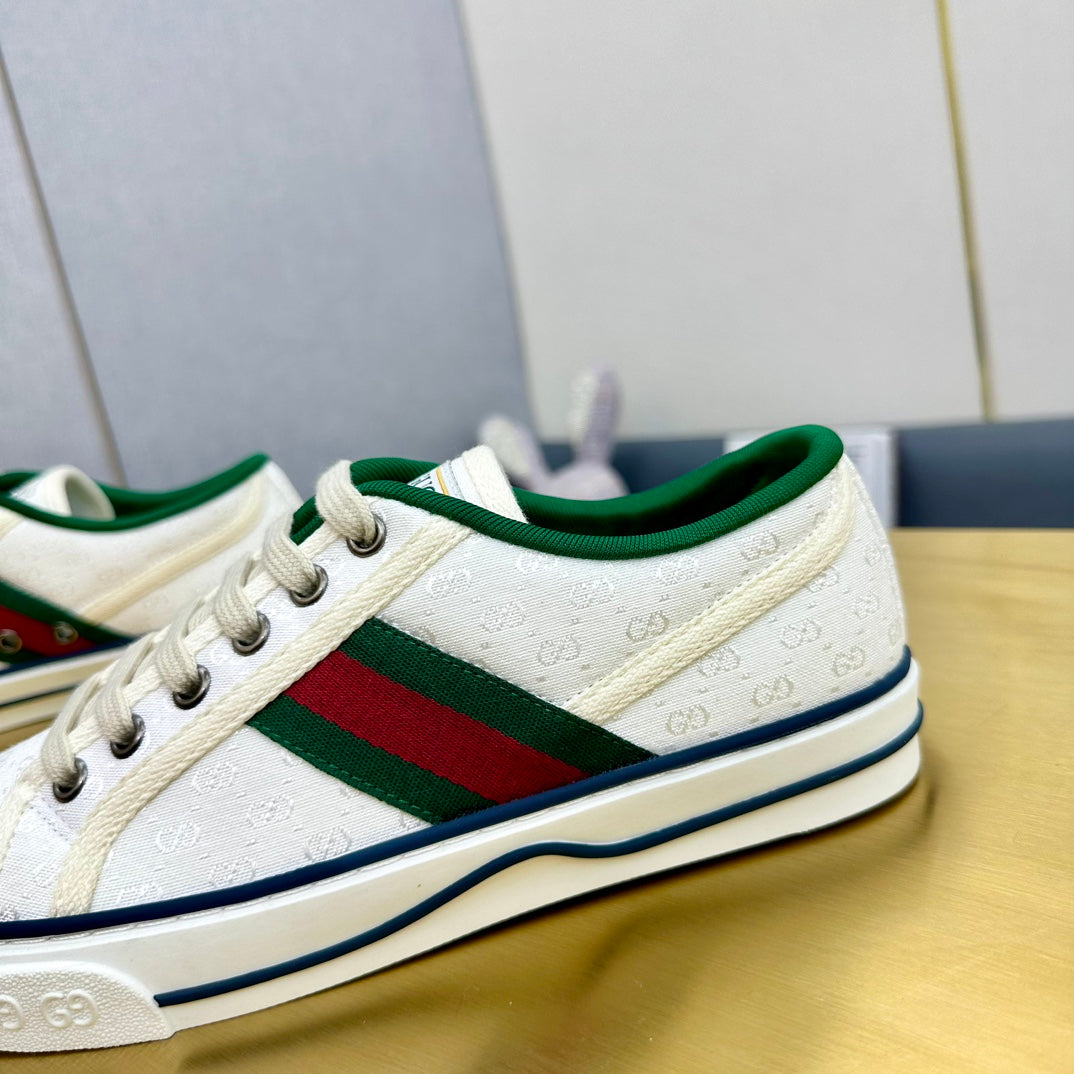 GUCCI TENNIS 1977 TRAINER WHITE CANVAS