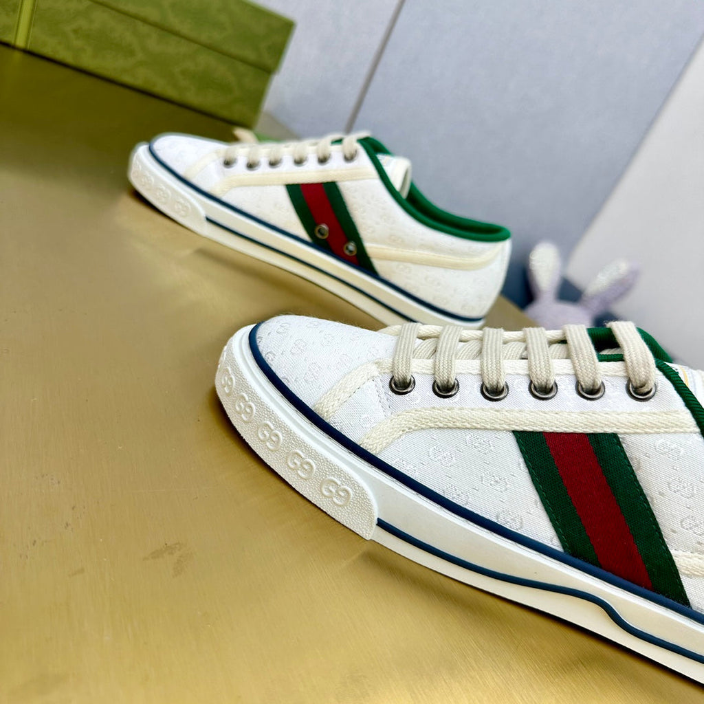 GUCCI TENNIS 1977 TRAINER WHITE CANVAS