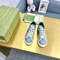 GUCCI TENNIS 1977 TRAINER BLUE CANVAS