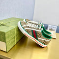 GUCCI TENNIS 1977 TRAINER LIGHT BROWN CANVAS