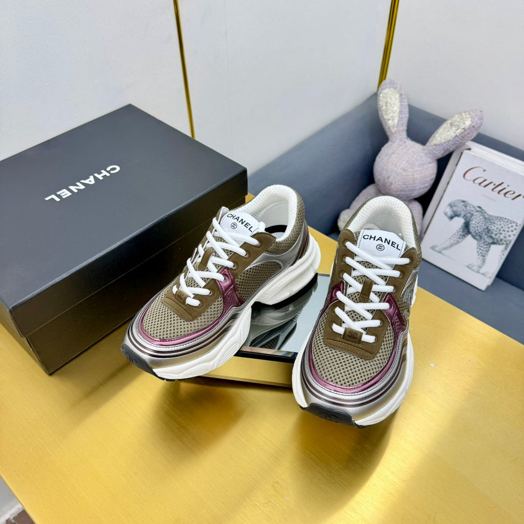 CHANEL DAD SNEAKER IN COLORFUL CALFSKIN AND BREATHABLE MESH