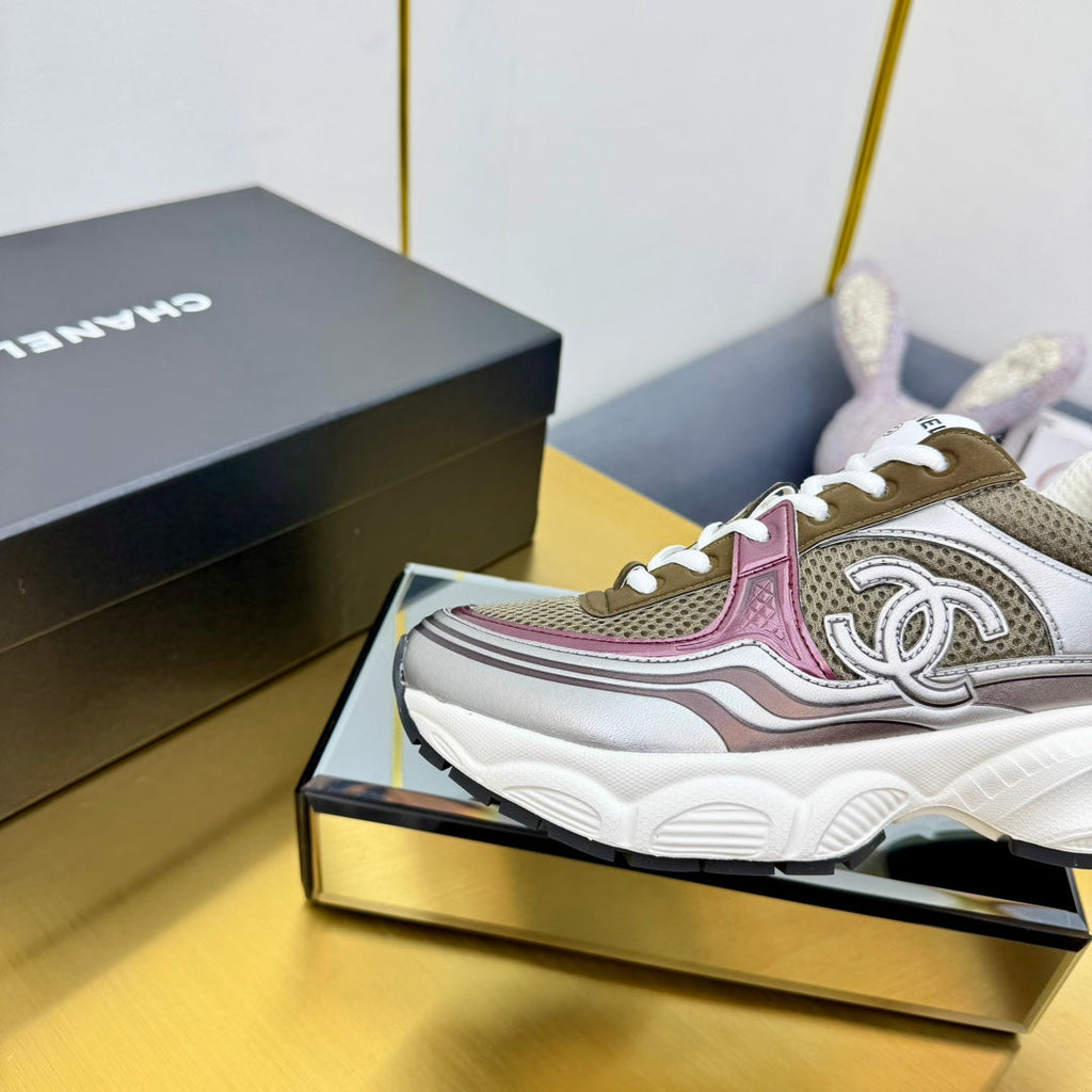 CHANEL DAD SNEAKER IN COLORFUL CALFSKIN AND BREATHABLE MESH