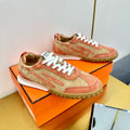 HERMES JET SNEAKER IN HONEY MIX TIGER ORANGE