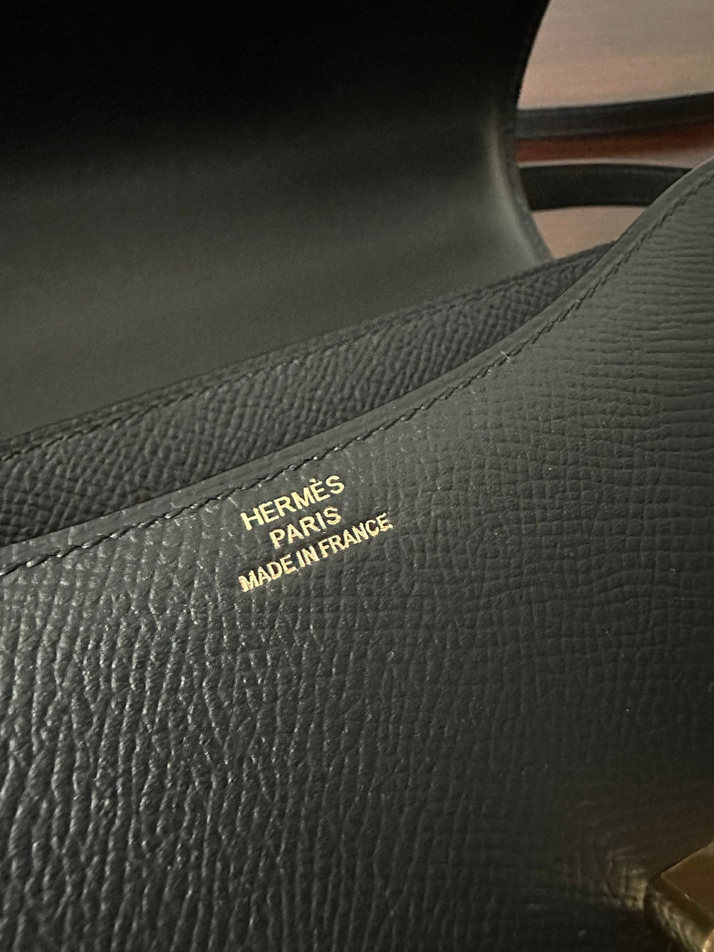 HERMES CONSTANCE 18 BLACK EPSOM GOLD HARDWARE