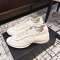 CHANEL CLASSIC SNEAKERS IN WHITE SHEEPSKIN