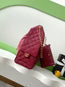 CHANEL 25C HOBO BAGS 40CM DARK RED GRAINED CALFSKIN
