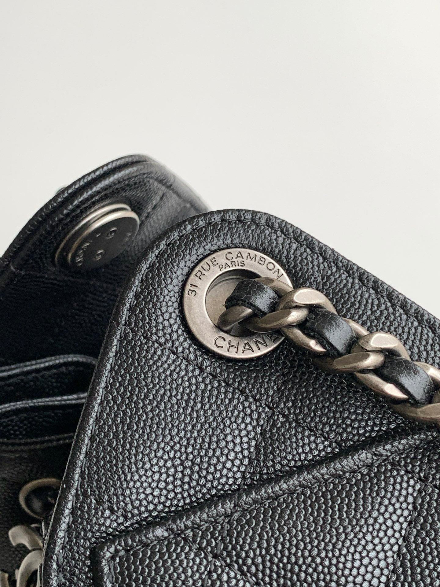 CHANEL 25S HOBO BAG 22 IN BLACK CAVIAR LEATHER STYLE 1