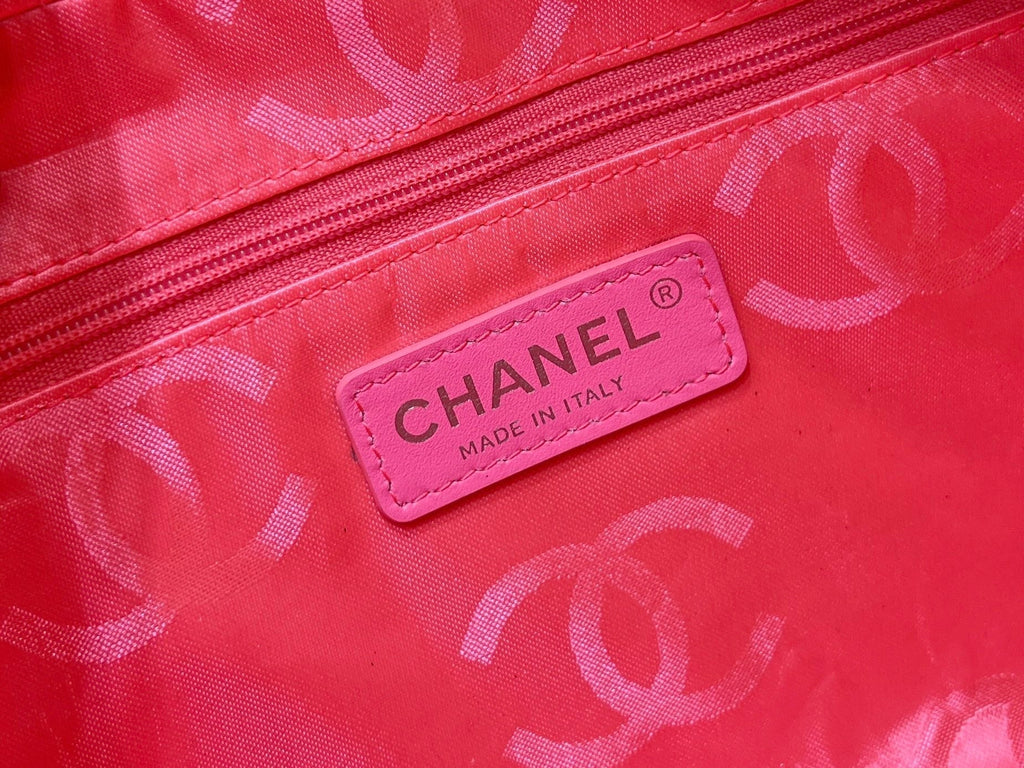 CHANEL 25S  CAMBON BOSTON BAG 27 IN FULL BLACK CALFSKIN