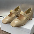 DIOR MEDIUM 35 MM HEEL PUMP IN CAMEL BEIGE PATENT CALFSKIN
