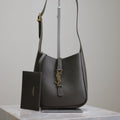 YSL 25S LE 5 À 7 BAG 16 IN LIGHT MUSK GRAINED CALFSKIN GOLD HARDWRE