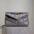 YSL 25S LOULOU PUFFER MEDIUM 29 IN SMOKY LAVENDER CALFSKIN