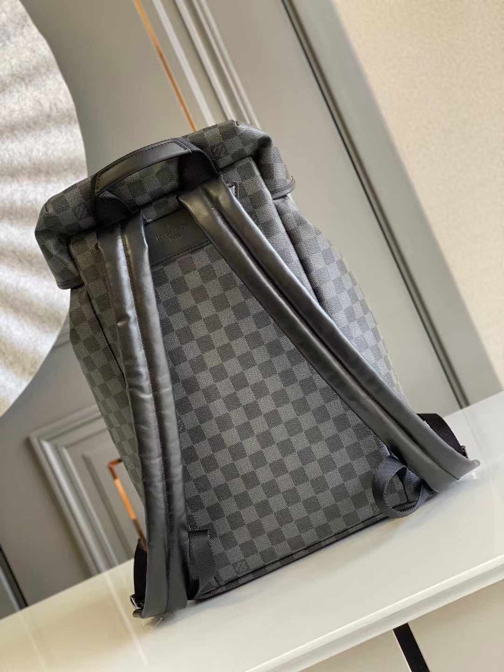 LOUIS VUITTON BACKPACK 44 IN GUN METAL DAMIER GRAPHITE CANVAS