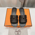 HERMES Idioma Sandal Black Calfskin