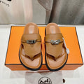 HERMES EMPIRE SANDAL CARAMEL CALFSKIN