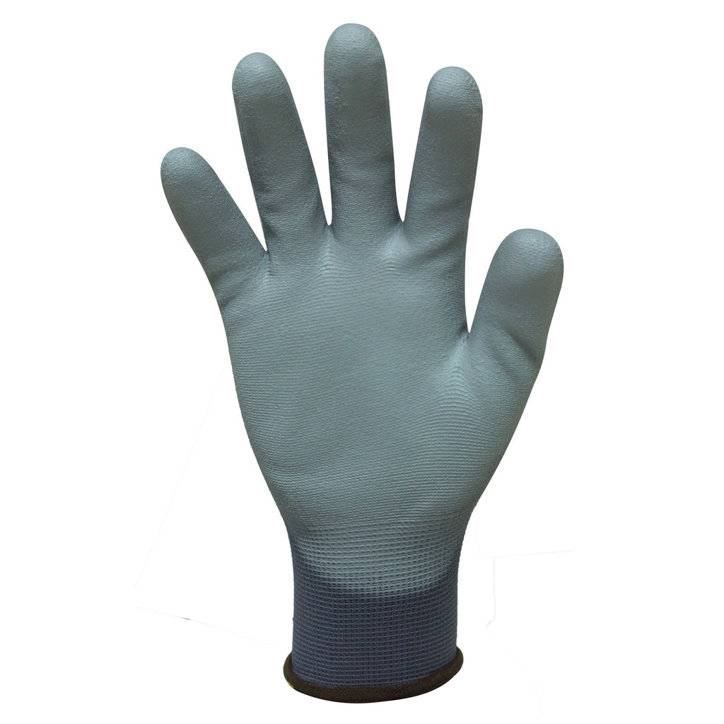 Bastion Messina Grey Nylon Glove Polyurethane Coating - (Carton of 120 Pairs) (BSG4312)