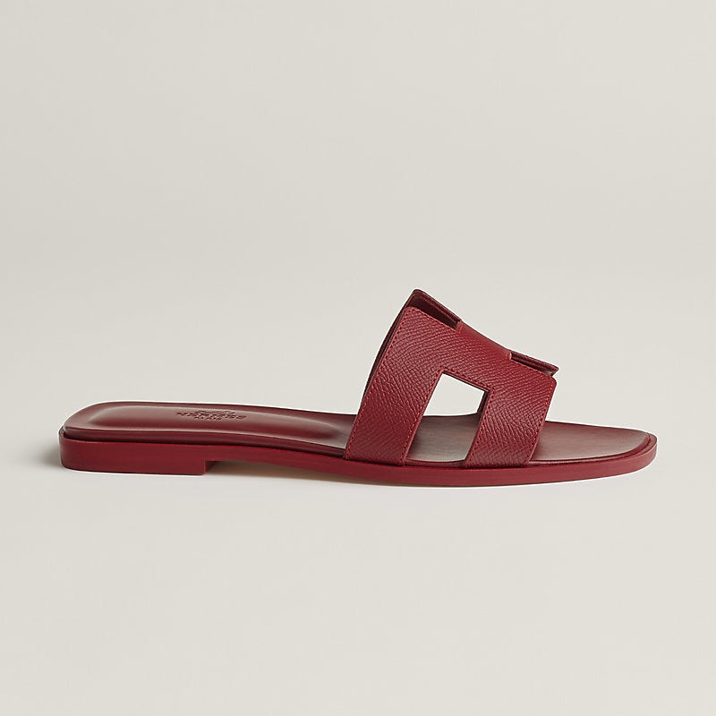 HERMES 0RAN SANDAL ROUGE H