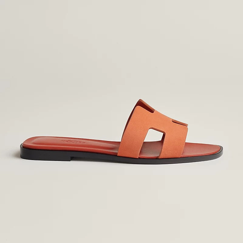 HERMES 0RAN SANDAL ROSE BOIS DE SANTAL