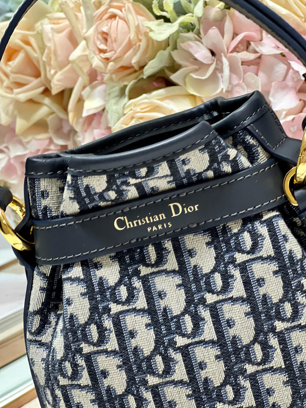 DIOR CEST CD 17CM BLUE OBLIQUE EMBROIDERY