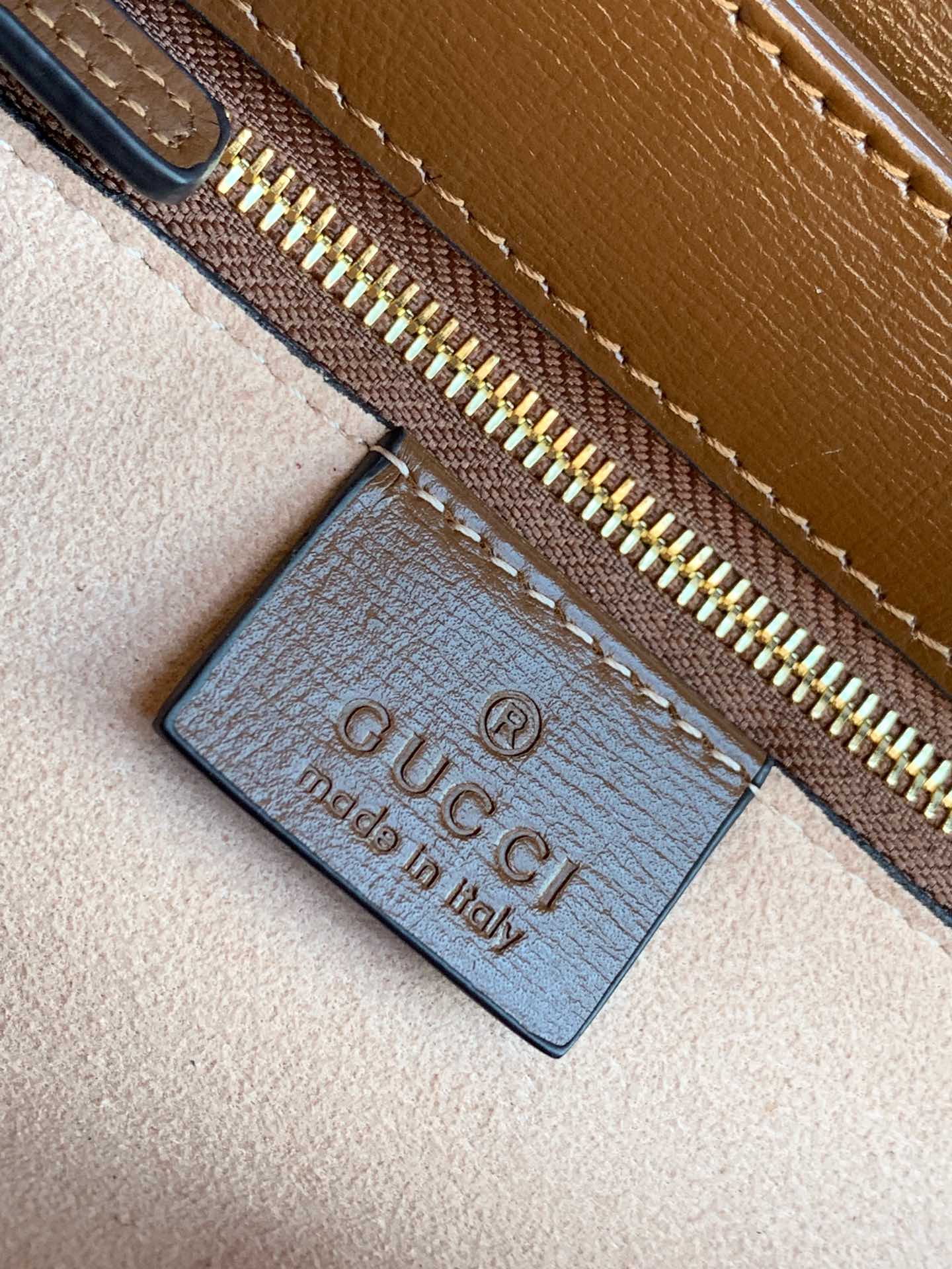 GUCCI 1955 Horsebit Bag 25cm Brown Calfskin Gold Hardware