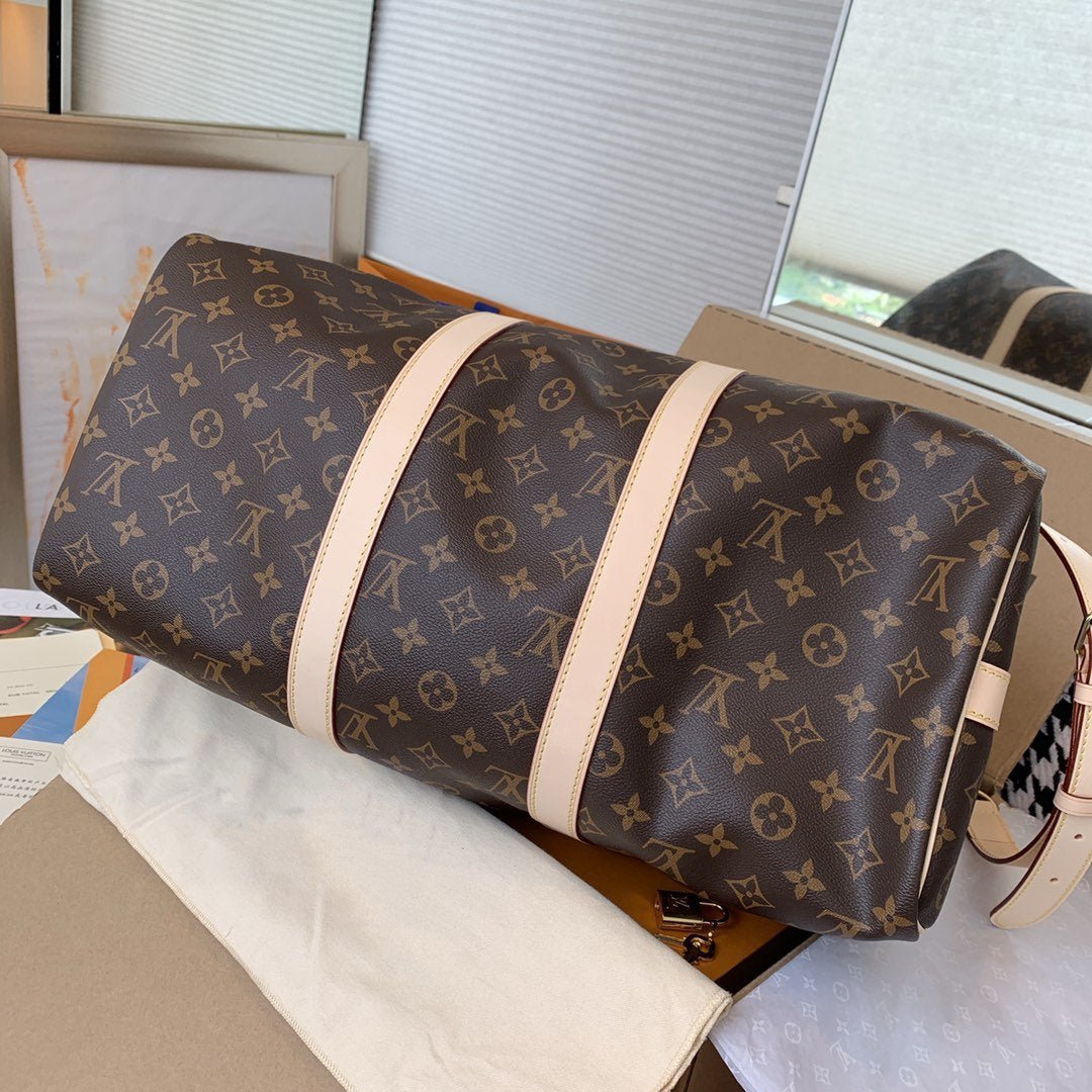LOUIS VUITTON LV KEEPALL BANDOULIERE 45 MONOGRAM CANVAS
