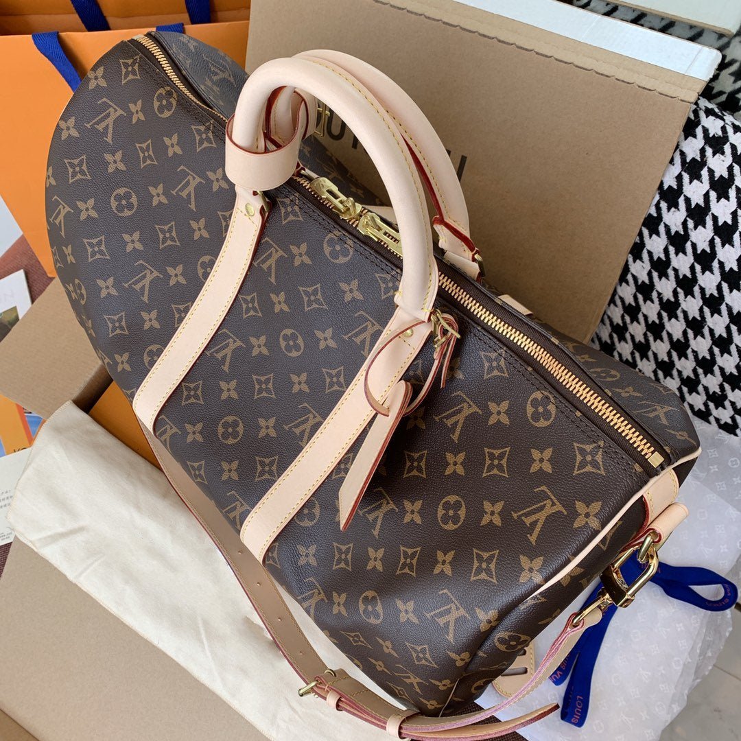 LOUIS VUITTON LV KEEPALL BANDOULIERE 45 MONOGRAM CANVAS