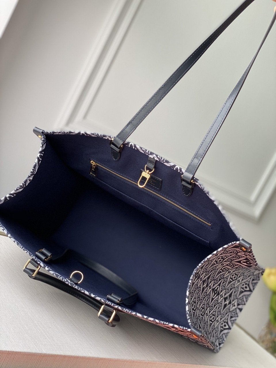 LOUIS VUITTON LV SINCE 1854 ONTHEGO GM GREY TEXTILE