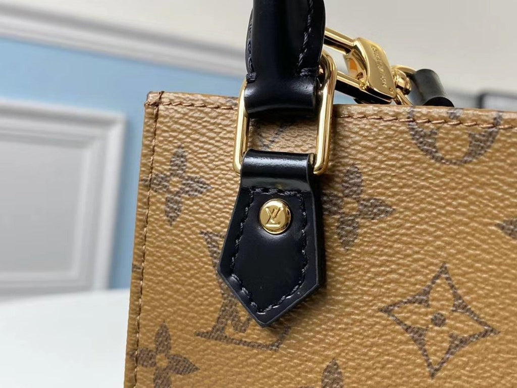 LOUIS VUITTON LV PETIT SAC PLAT MONOGRAM COATED CANVAS